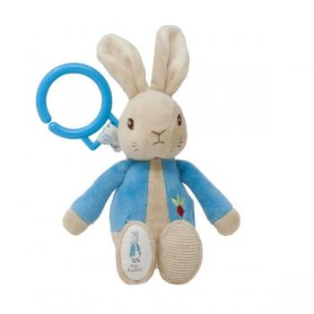 Peter rabbit | jucarie atasabila din plus cu vibratii, 22 cm