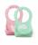 Nuvita Squashy baveta din silicon - green & pink - 4370