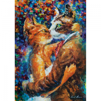 Puzzle 1000 piese - Dance Of The Cats In Love-Leonid Afremov