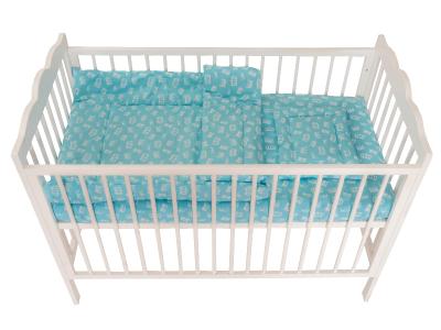Lenjerie MyKids Crown Turquoise 3 Piese 120x60