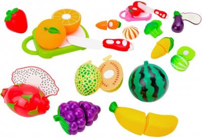 Set alimente diverse fructe si legume si cutit Globo cu velcro