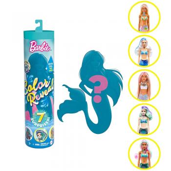 Papusa Barbie by Mattel Color Reveal Wave Sirena surpriza