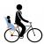 Scaun pentru copii, cu montare pe bicicleta in spate - Thule Yepp Nexxt Maxi SNOW WHITE