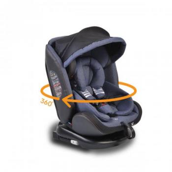 Scaun Auto Pilot Denim Rotativ 360 cu Isofix 0-36 kg