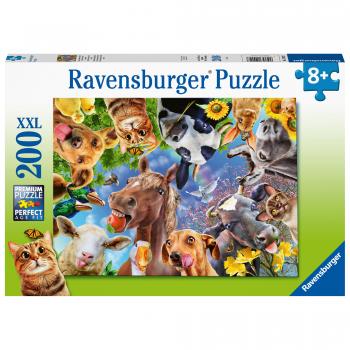 PUZZLE PORTRET CU ANIMALE, 200 PIESE