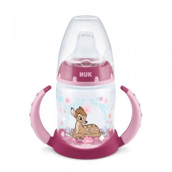 Biberon Nuk First Choice PP 150 ml cu Toarte si Tetina de Invatare Disney Bambi 6-18 luni