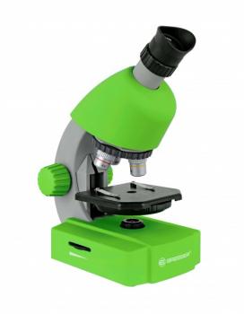 Microscop optic Bresser Junior 40x-640x, lampa LED, Verde