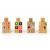 Cuburi educationale din lemn cu litere, cifre si imagini ecotoys hm014520