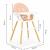 Scaun de masa 2 in 1 ecotoys ha-004 – roz