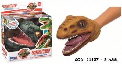 Jucarie manusa in forma de cap de dinozaur RS Toys