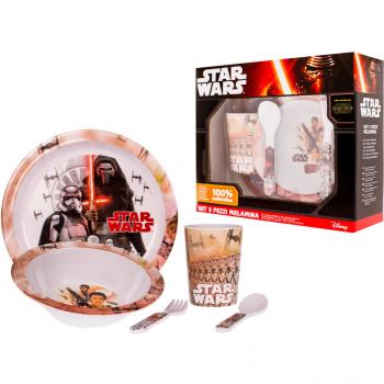 Set Pentru Masa Melamina 5 Piese Star Wars Lulabi 8340300