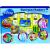 Set educativ cu stampile Numere Disney 46 piese, 26 stampile, tus, 18 carioci si caiet cu activitati Multiprint MP1937