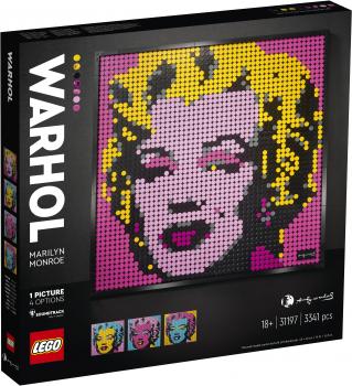LEGO Art Marilyn Monroe dupa Andy Warhol