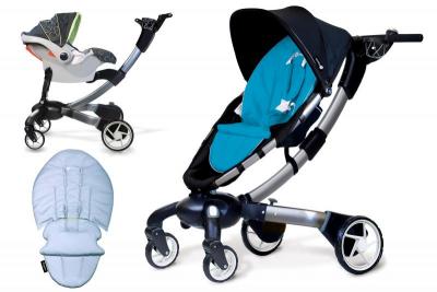 Carucior Cu Scoica 4moms Origami Blue