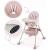 Scaun de masa 3 in 1 ricokids milo - roz