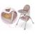 Scaun de masa 3 in 1 ricokids milo - roz