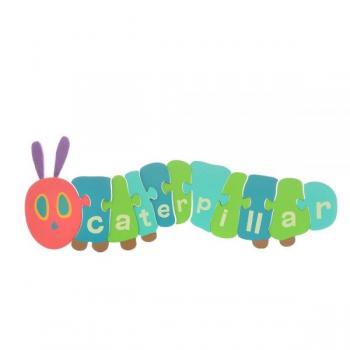 Joc puzzle din lemn the very hungry caterpillar. 48 cm