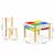 Set de masa cu doua scaune pentru copii ecotoys xkf002