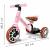 Bicicleta de echilibru 3 in 1 cu pedale pentru copii ecotoys lc-v1322 - roz