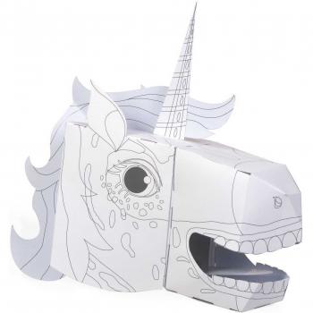 Coloreaza-ti propria Masca 3D Unicorn Fiesta Crafts FCT-3043