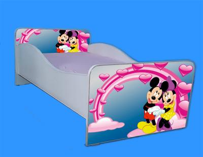 Mickey si minnie - saltea inclusa - 140x70 cm, cu sertar