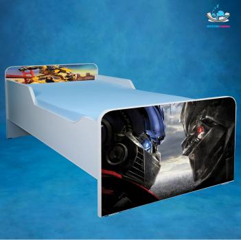 Transformers - saltea inclusa - 140x70 cm, cu sertar