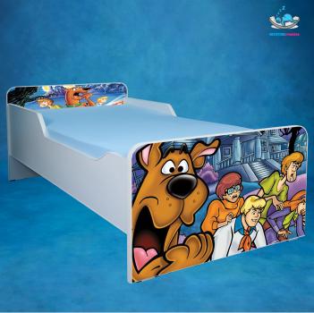 Scooby doo - saltea inclusa - 160x80 cm, fara sertar