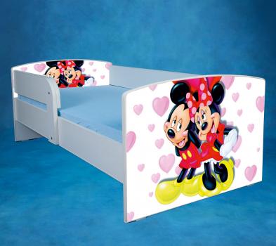 Mickey si minnie - saltea inclusa - 140x70 cm, fara sertar