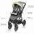 Carucior vessanti crooner 3 in 1 - green/gray