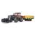 BRUDER - TRACTOR CASE IH OPTUM 300 CVX CU INCARCATOR FRONTAL SI REMORCA TRANSPORT CU 8 BALOTI