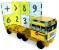 Set de constructie piese magnetice autobuzul scolar 123 createon magna-tiles - set 16 piese magnetice