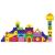 Set puzzle mosaic din lemn cu piese asimetrice