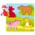 Puzzle cu texturi animale - set tactil si indemanare pentru bebelusi