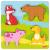 Puzzle cu texturi animale - set tactil si indemanare pentru bebelusi