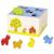 Cutie de lemn cu sortare forme animalute - set educativ multicolor