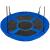 Leagan pentru copii rotund, tip cuib de barza, suspendat, 100 cm, ecotoys mir6001 - albastru