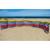 Paravan pentru plaja pliabil 12 m multicolor Springos