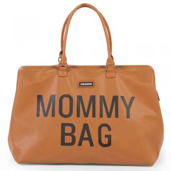 Geanta de infasat Childhome Mommy Bag piele ecologica Maro