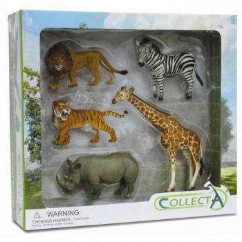Set 5 Figurine Safari Collecta
