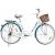 Bicicleta dama, 26 inch, cadru fara bara, otel, cos cumparaturi si motive florale, maltrack