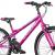 Bicicleta mtb 24 inch, cadru otel, 18 viteze power, frana v-brake, explorer spark, roz