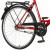 Bicicleta de oras, 26 inch, cadru otel, sistem franare v-brake, single speed, rosie, scout partizan