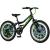 Bicicleta mtb 20 inch, cadru otel, 6 viteze, schimbator power, v-brake, negru-verde neon, explorer