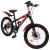 Bicicleta mountain bike, roti 20 inch, 7 viteze, schimbator shimano, frane pe disc, rosu, phoenix