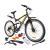 Bicicleta maltrack mtb mountain bike, roti 26 inch, 18 viteze, amortizoare, bidon apa