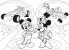 Puzzle de colorat - Mickey in cursa (24 piese)