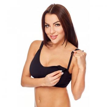 Qmini - Sutien pentru alaptat Aneta, S/M, Black