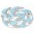 Protectie laterala pentru patut, impletita, 3 m, ricokids 722101 - albastru