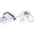 Cadita de baie cu dop de scurgere si pernita inclusa ricokids rk-280 - albastru