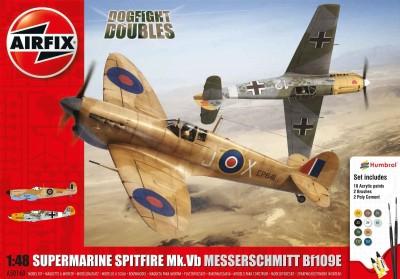 Kit Constructie Avioane Supermarine Spitfire Mk. Vb Si Messerschmitt Bf109e-7